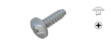 Screws for Plastic, Washer head with PZ-drive, WN5411, STP 21