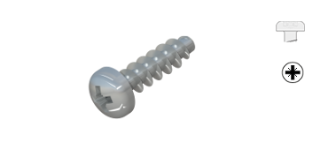 Vis pour plastiques, Vis à tête cylindrique bombée avec empreinte cruciforme-Z, WN1412, STP 22 A
